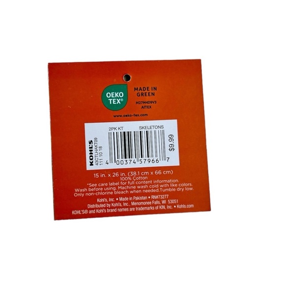 HAND CRAFTED Halloween Crocheted Top Hanging Kitchen or Bathroom Hand Towel - Picture 7 of 8